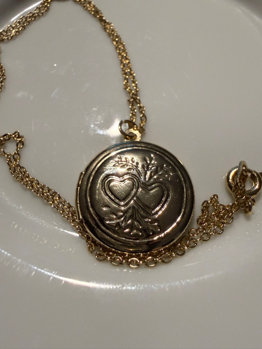 Vintage Golden Locket and chain -like new
